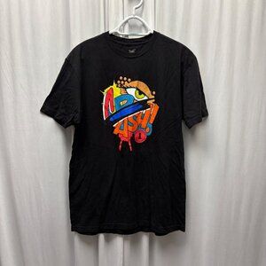 Tango Hotel CRASH Graphic T Shirt Mens Size Large Black Casual Streetwear